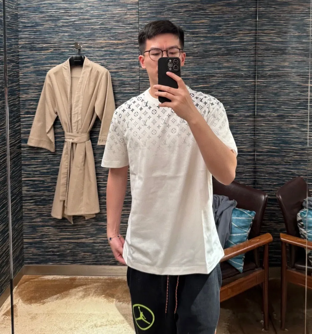 Louis Vuitton/Louis Vuitton presbyopic gradient printed short sleeves